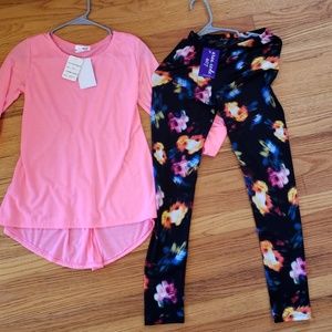 Nwt Girls Tunic and Leggings